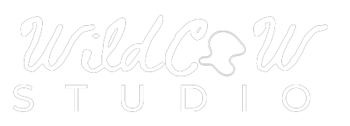 wildcow logo white font header